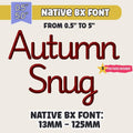native bx embroidery font, Coastal Hug BX Monogram, 13-125mm Edits