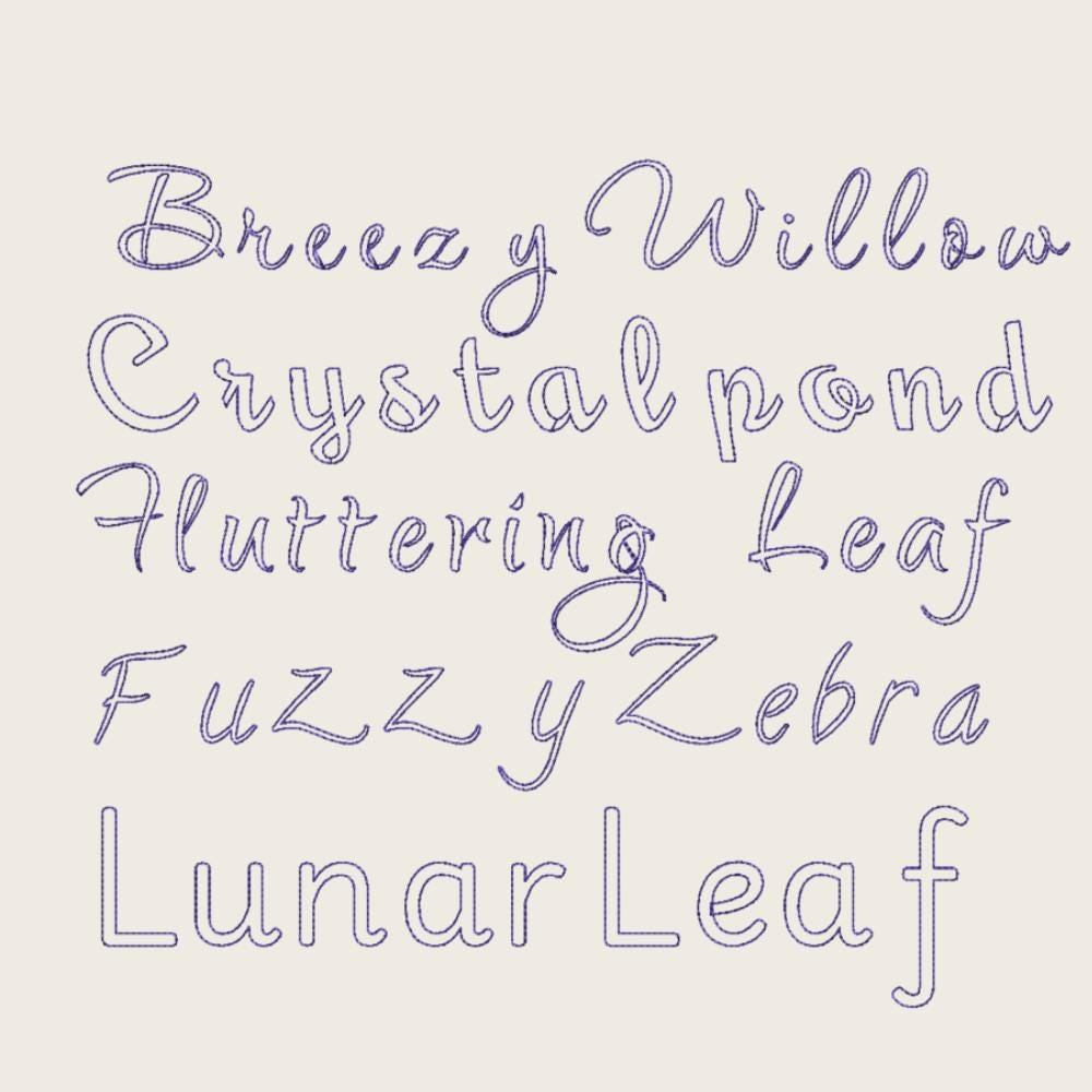 BX Embroidery Fonts' 10-Piece BX Embrilliance Vintage Alpha Floral