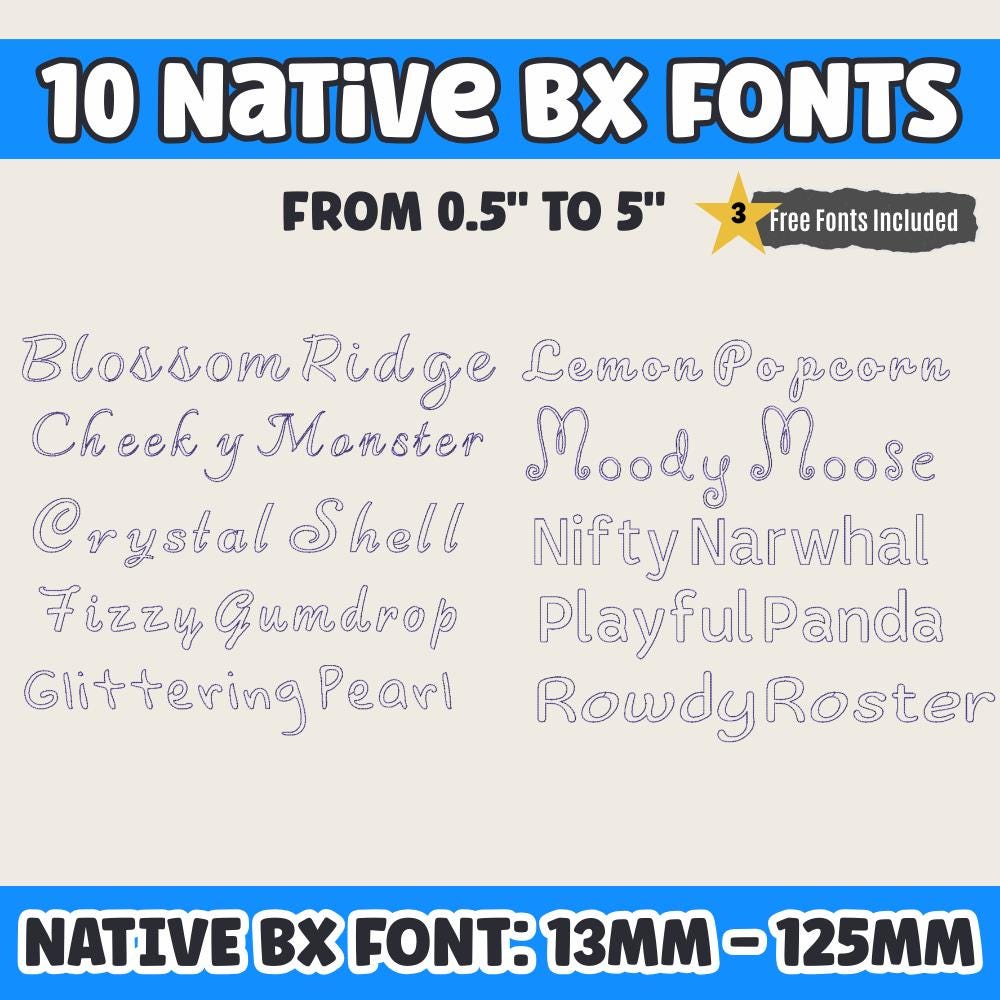 BX Embroidery Font' 10 Native Embrilliance Vintage Floral Alphabets
