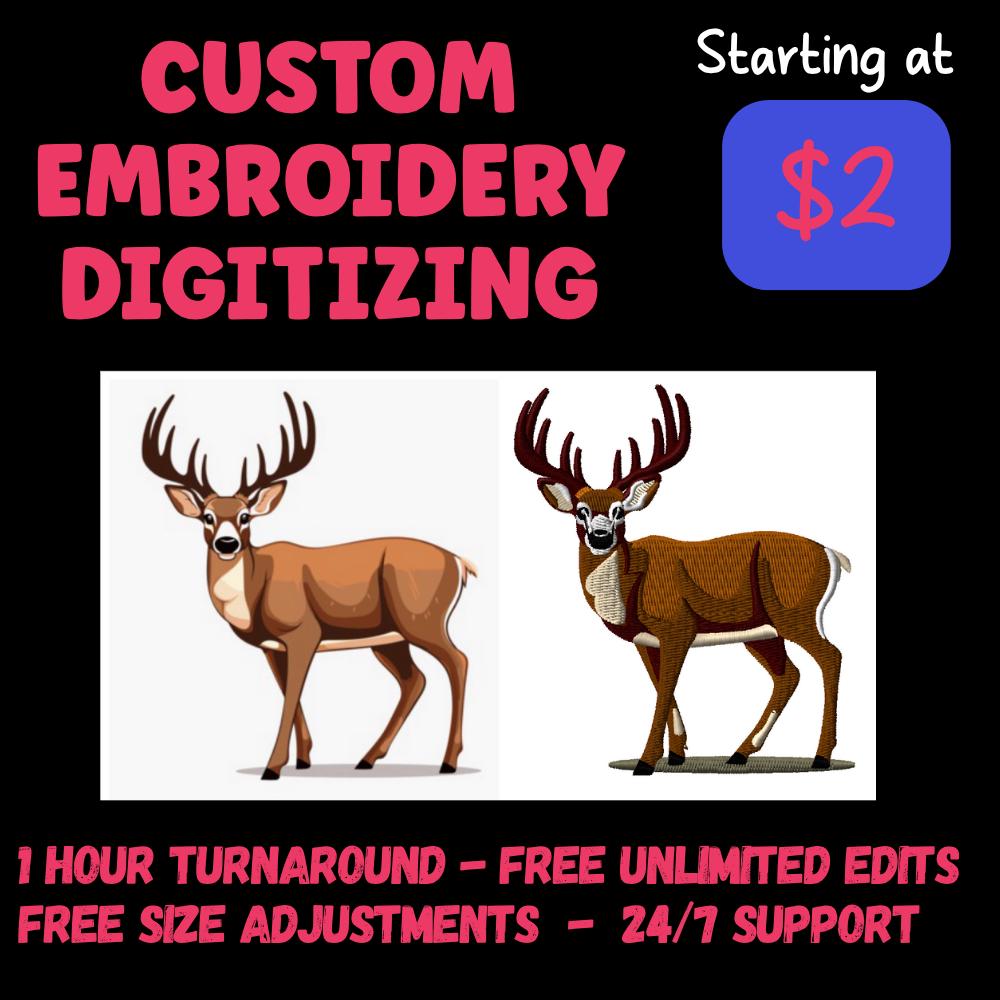 Custom Embroidery Digitizing, Logo & Patch Vector File For Apparel