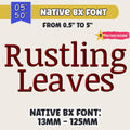 Native BX Font, Coastal Hug Embroidery Font BX, 13-125mm Editable