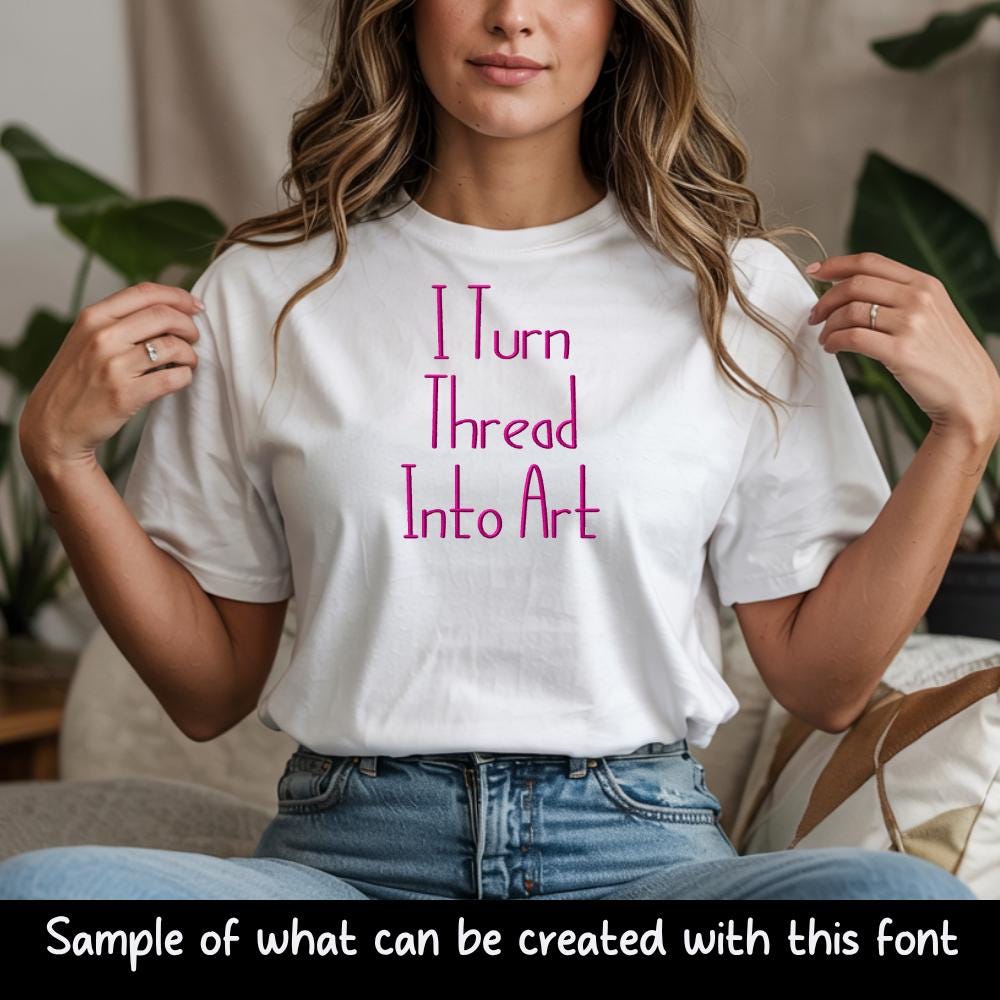 Native Bx Font, Coastal Hug Embroidery Font, 13mm-125mm, Editable!