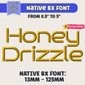 native bx embroidery font Coastal Hug BX Script 13-125mm Editable
