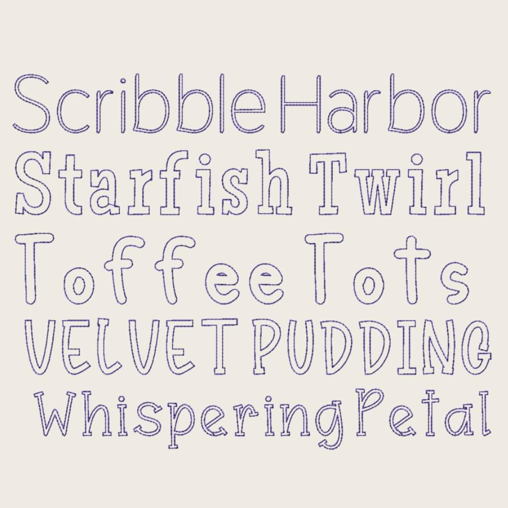 bx embroidery fonts' Embrilliance BX 10-Font Set, Vintage FloralXL