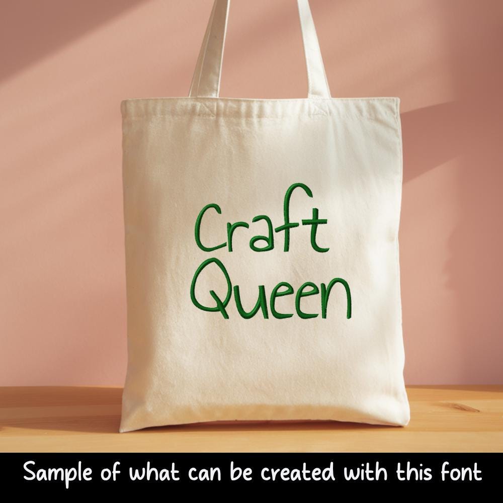 native bx font' Coastal Hug BX Embroidery Font, 13-125mm Scalable.