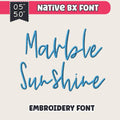 BX embroidery font' Coastal Hug BX Font, 13mm-125mm Cursive Alphas