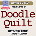 BX Embroidery Font, Coastal Hug BX5 Native 13–125mm, Embrilliance