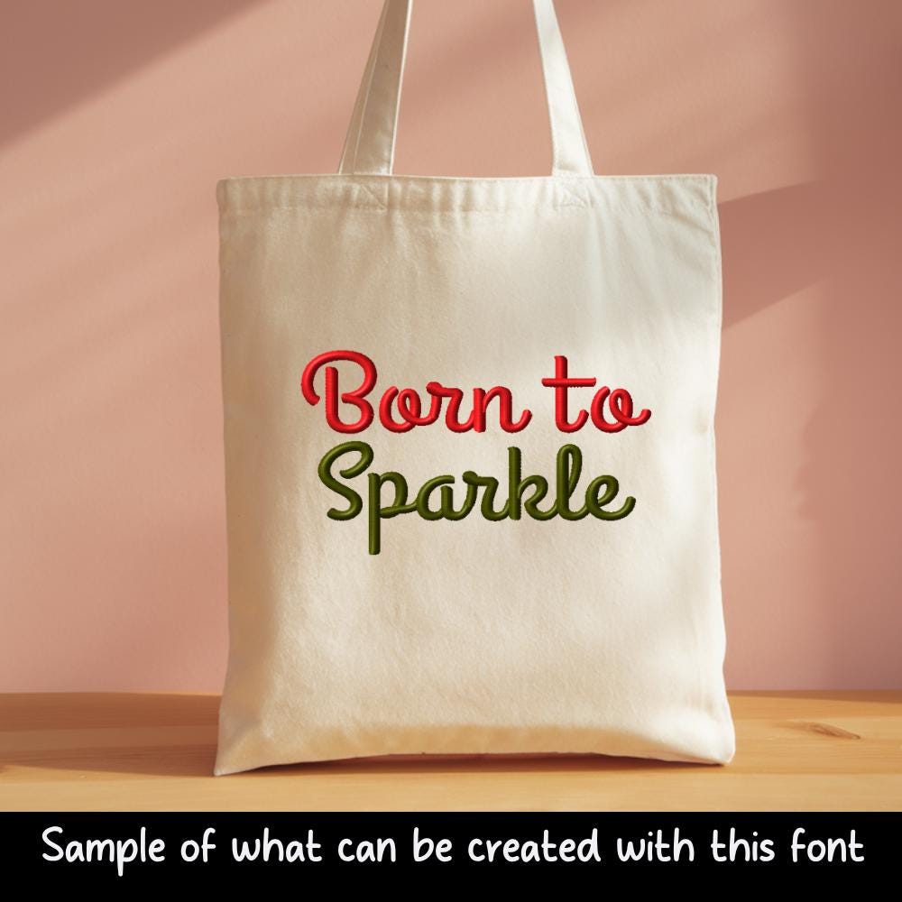 BX Embroidery Font, Coastal Hug Native BX Downloadable, 13-125mm.