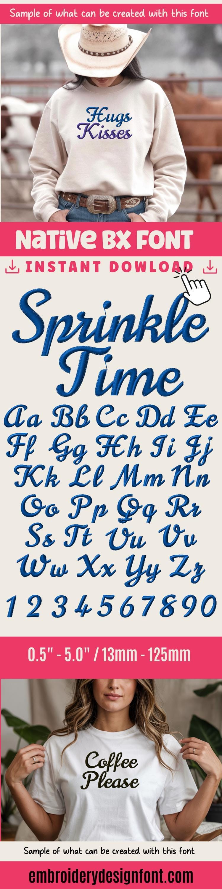 Native BX Font, Coastal Hug Resizable 0.5-5in Embroidery Alpha BX