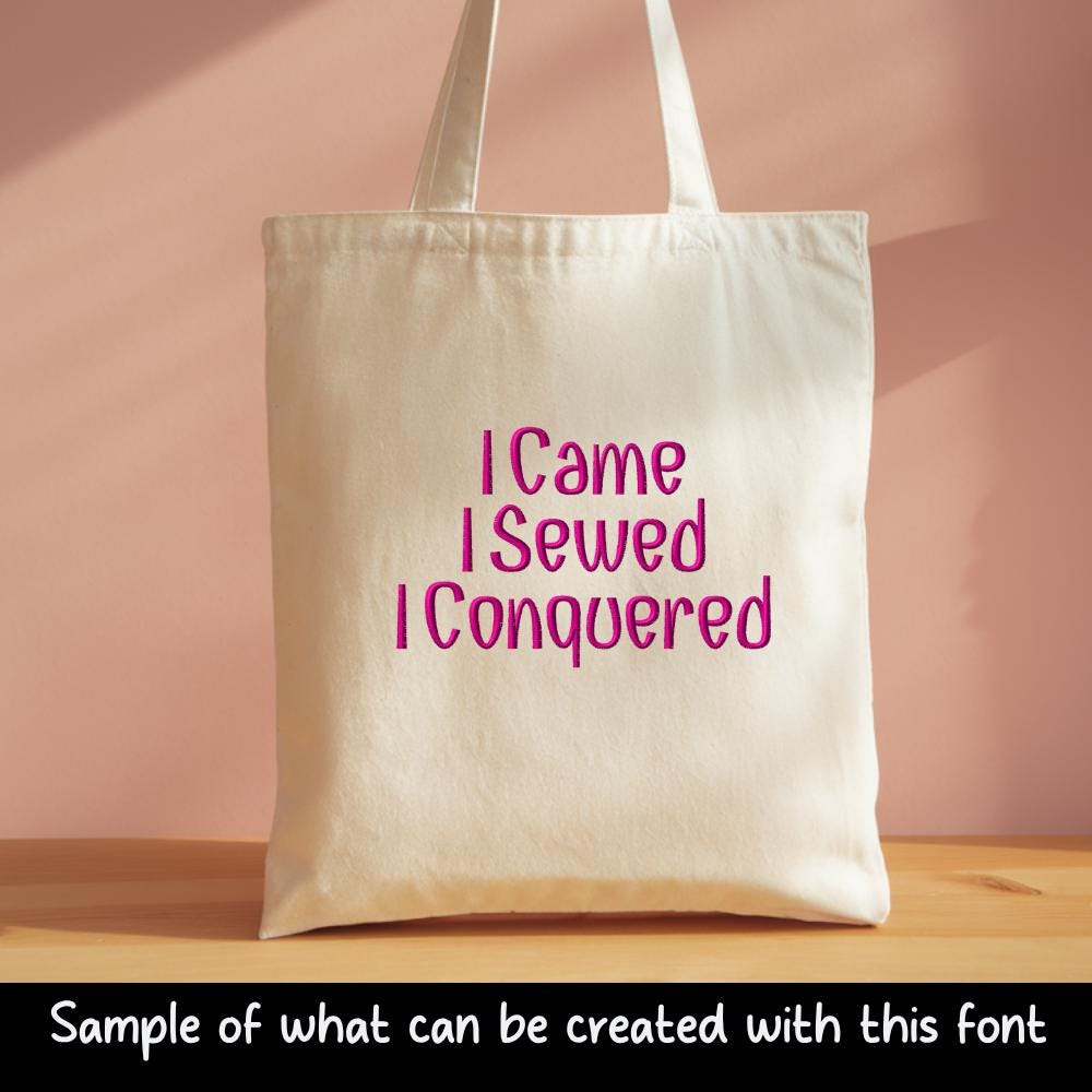 native BX font' Coastal Hug Embroidery Font, BX.5 13-125mm Stitch