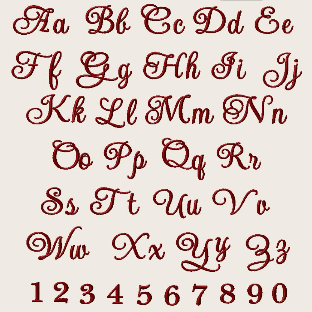 BX Embroidery Font Coastal Hug, Native BX 13mm-125mm Editable Pro