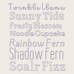 BX Embroidery Font, 7-Piece Native BX Embrilliance Vintage Script