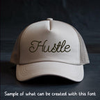 Native Bx Embroidery Font, Coastal Hug BX, 13-125mm Editable Plus!