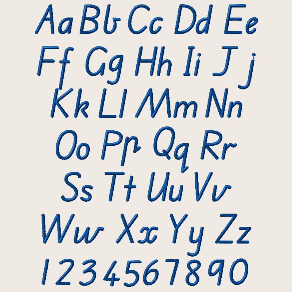 Native Bx Embroidery Font, Coastal Hug BX, Object-Based 13-125mm.