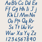 Native Bx Embroidery Font, Coastal Hug BX, Object-Based 13-125mm.