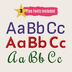 BX Embroidery Font' Coastal Hug Native BX For Embrilliance 13-125mm
