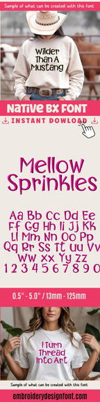 BX Embroidery Font, Coastal Hug Script Alphabet, Native BX Instant