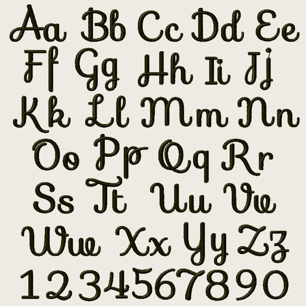 Native BX Embroidery Font, Coastal Hug Monogram, 13mm–125mm Resized