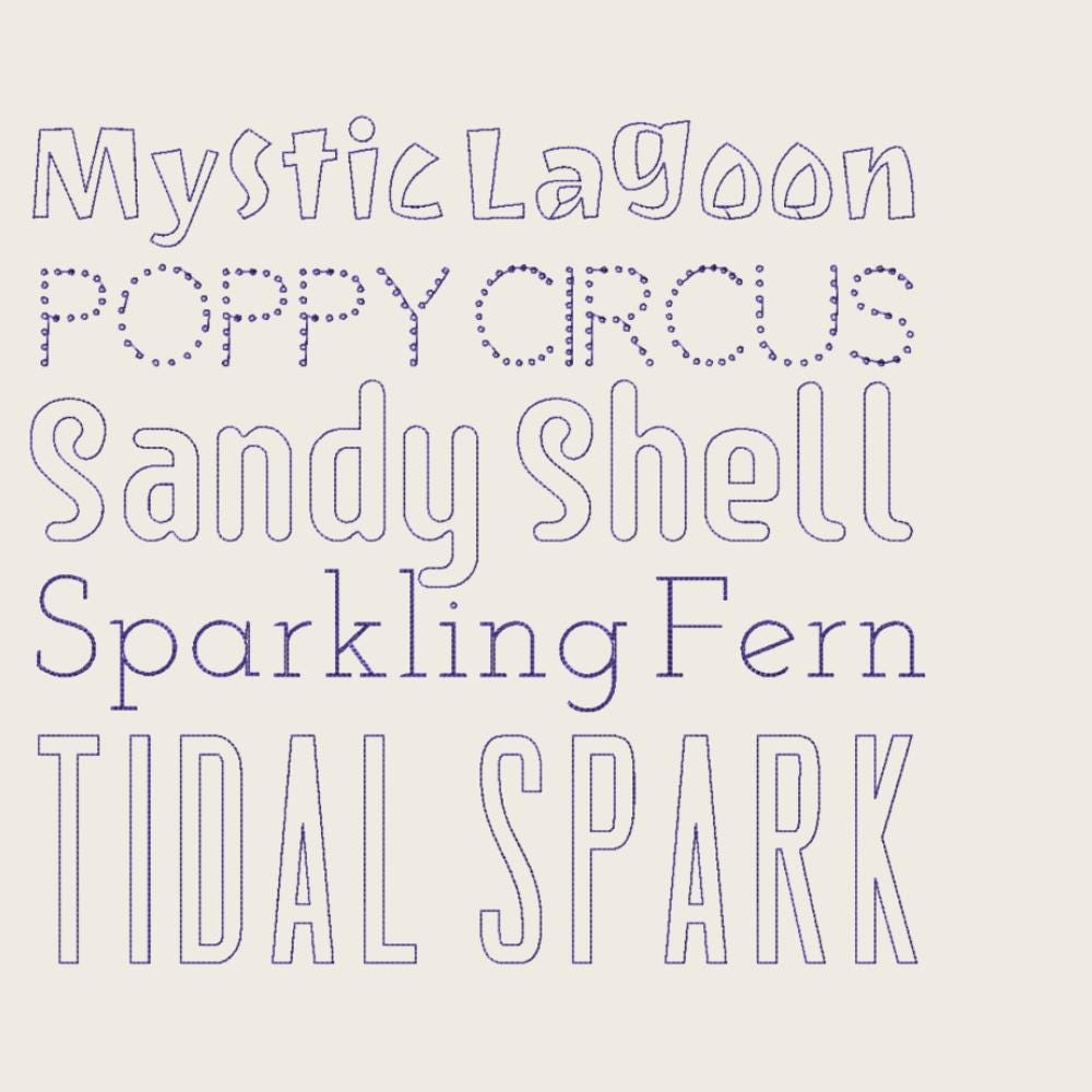 BX Embroidery Font, 10 Native BX Embrilliance Vintage Alphabet