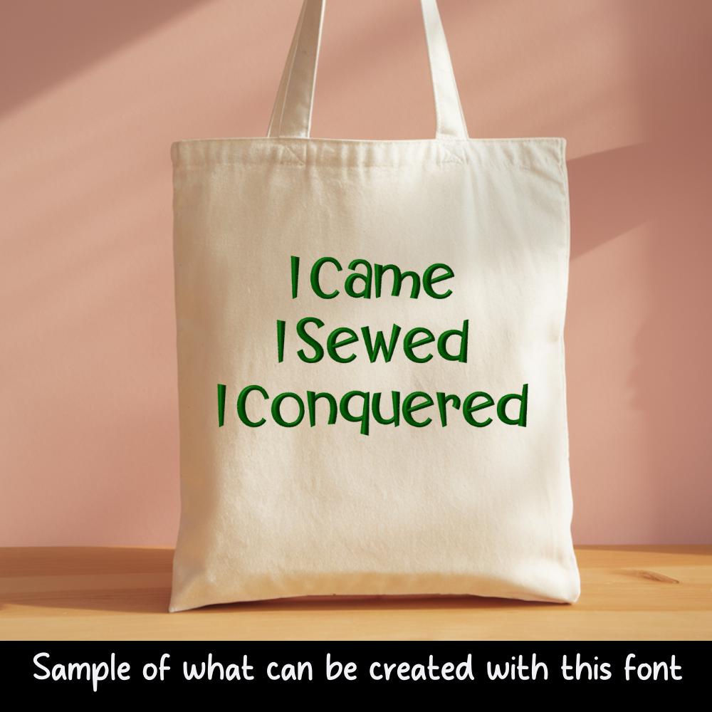 BX Embroidery Font, Coastal Hug Script Alphabet, Native BX Instant