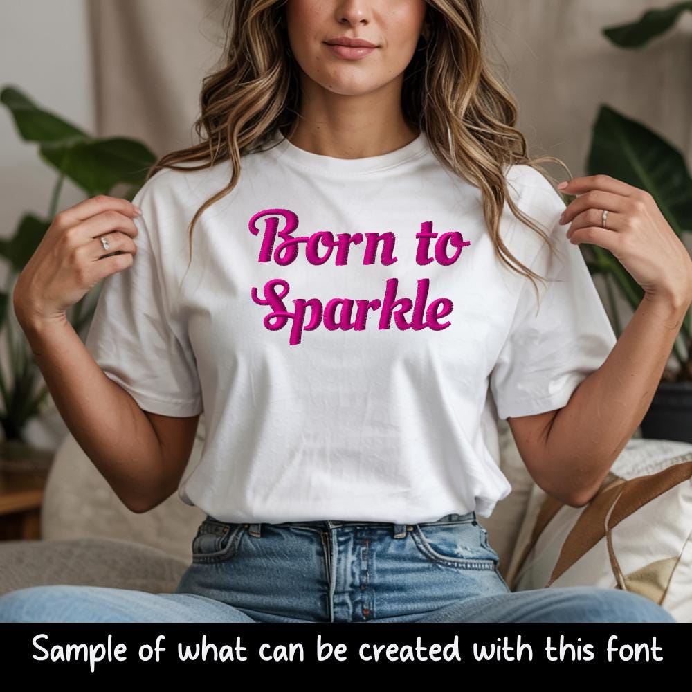 BX Embroidery Font Coastal Hug X, Native Embrilliance Ready 13-125mm