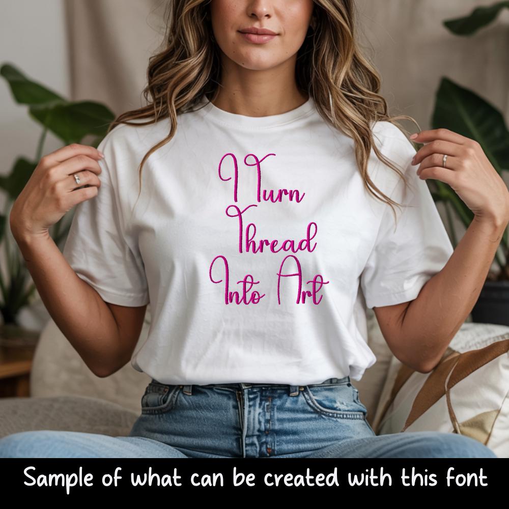 BX embroidery font' Starlight Meadow, BX Embrilliance 13mm-125mm.