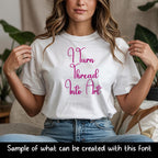 BX embroidery font' Starlight Meadow, BX Embrilliance 13mm-125mm.