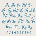 BX Embroidery Font' Coastal Hug Script Alphabet, PES-DST, 13-125mm