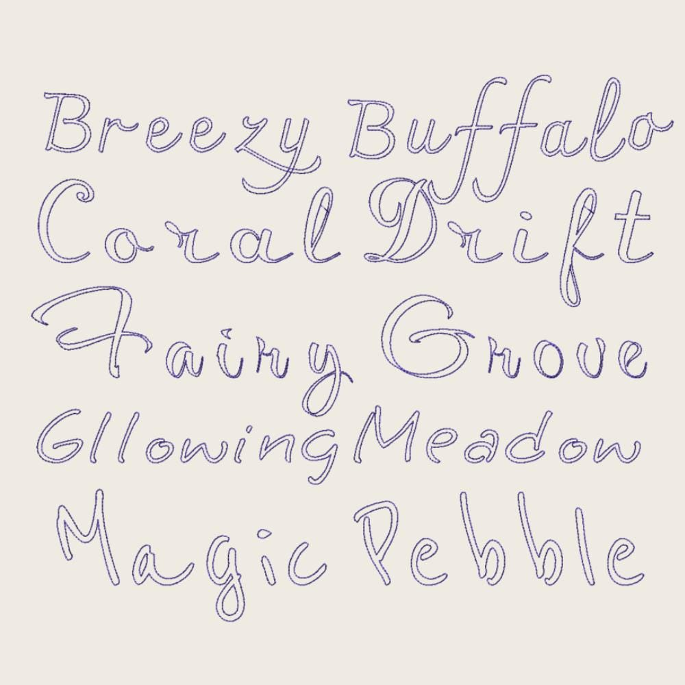 BX Embroidery Font, 10 Native BX Embrilliance Vintage Alphabet