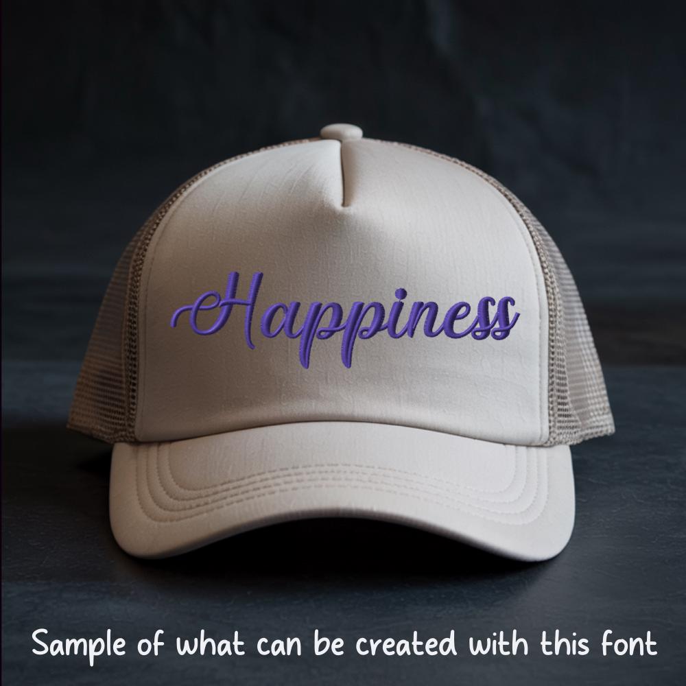 BX Embroidery Font Coastal Hug Script, 13-125mm Instant Download!!