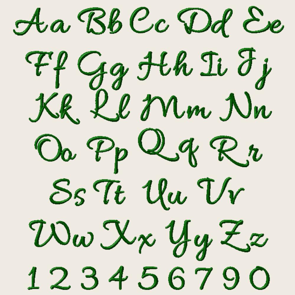 native bx font, Coastal Hug BX Embroidery, 13-125mm Object-Based.