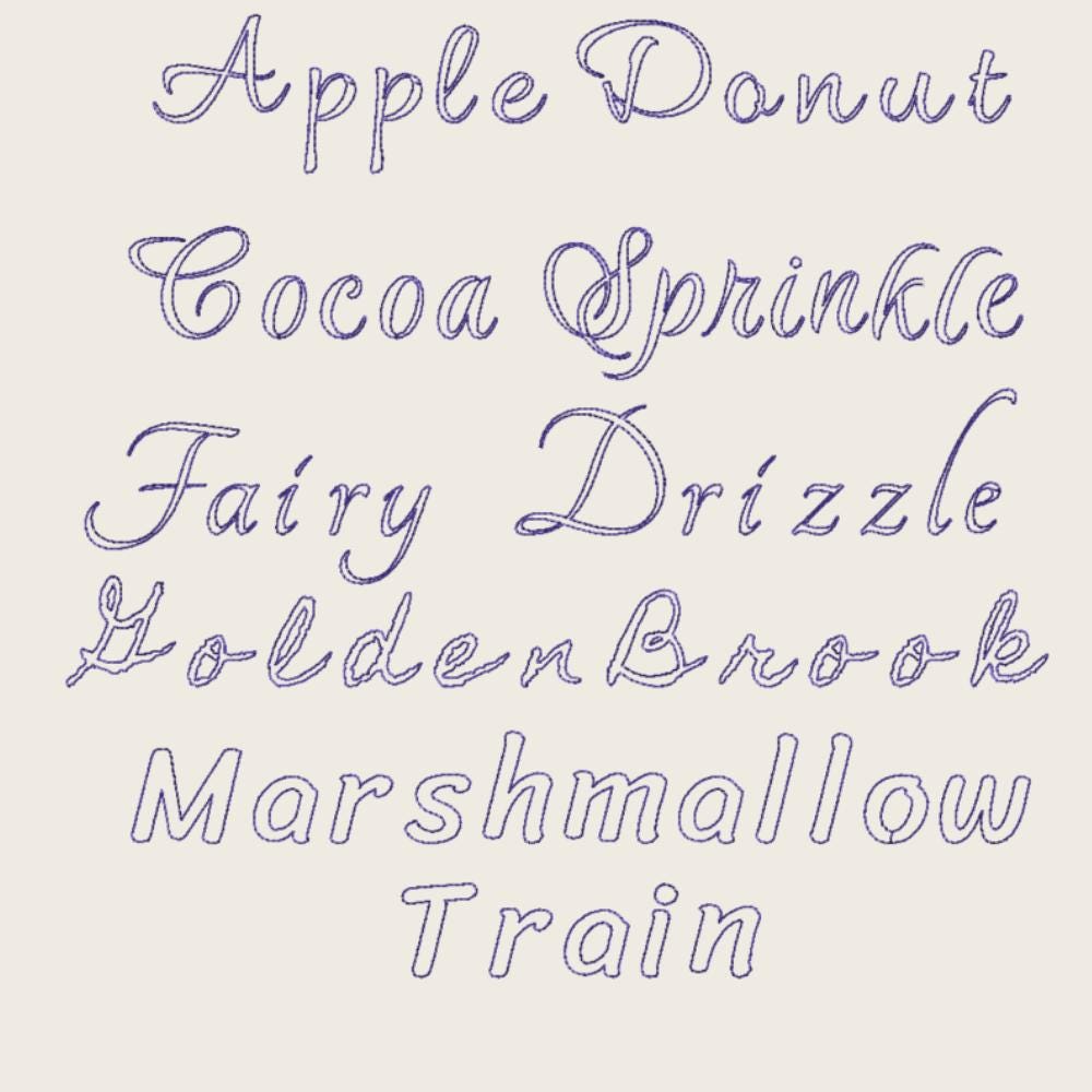 BX Embroidery Font', 10 Native BX Fonts, Vintage Floral Alphabet.