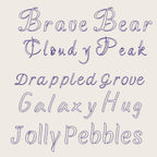 BX Embroidery Font, 10-Font Native BX Set, Embrilliance 13-125mm.