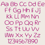 native bx font, Coastal Hug Embroidery Font, 13mm–125mm, Editable