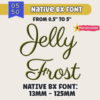 Native BX Embroidery Font, Coastal Hugs, 13-125, Embrilliance Pro