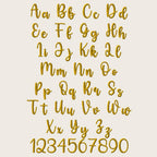 BX Embroidery Font, Coastal Hug Script, 13mm-125mm Resizable Mono