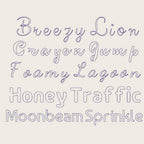 BX Embroidery Font, 10 Font Set Native BX Embrilliance 13mm-125mm