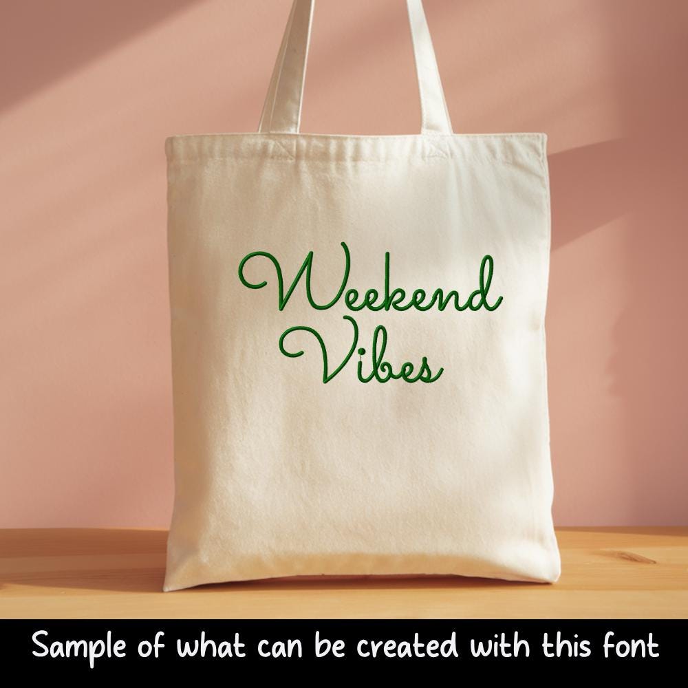 Native BX Embroidery Font, Coastal Hug BX 0.5–5 Inch Scalable,Edit