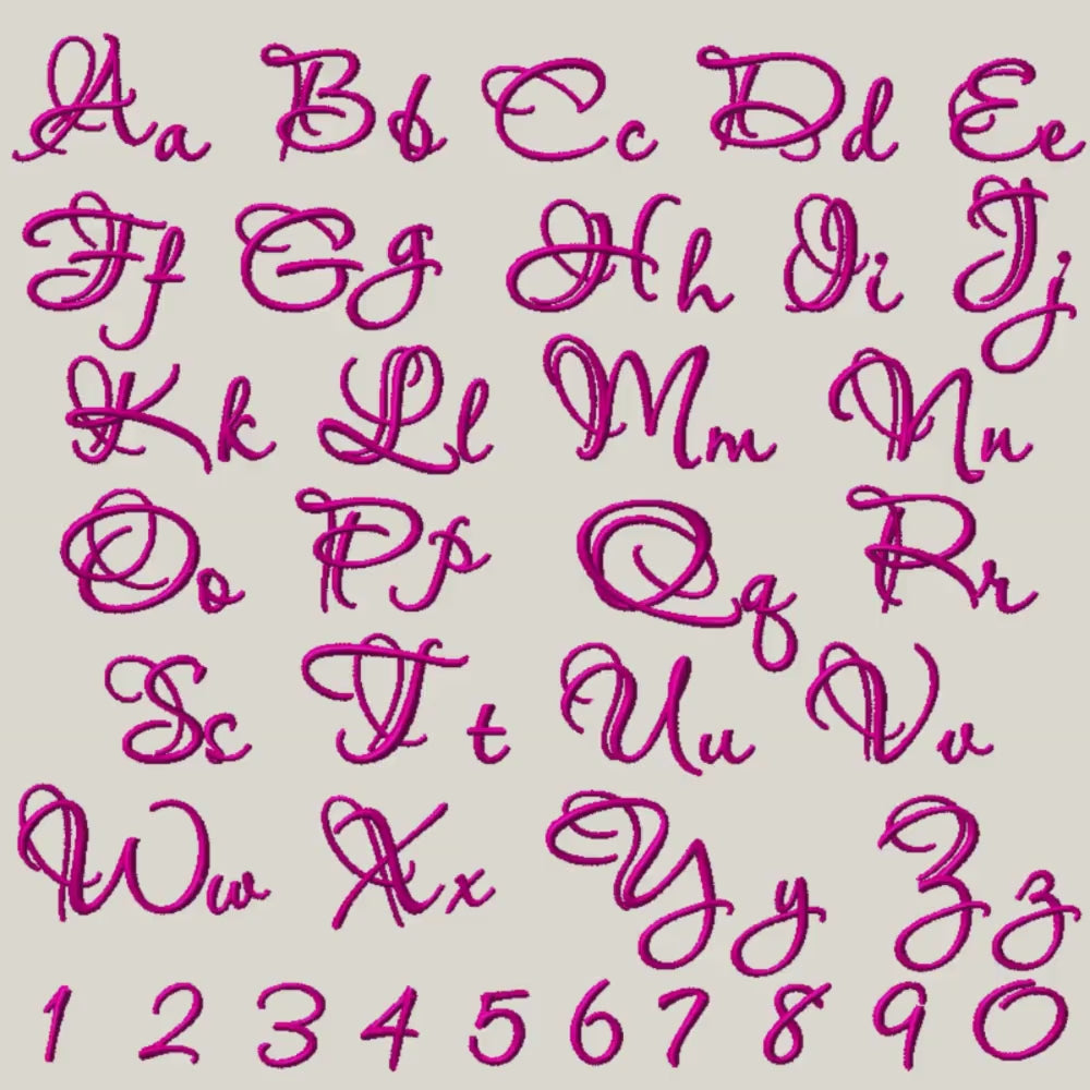 BX Embroidery Font, Coastal Hug Native BX, 13mm-125mm Scalable Pro