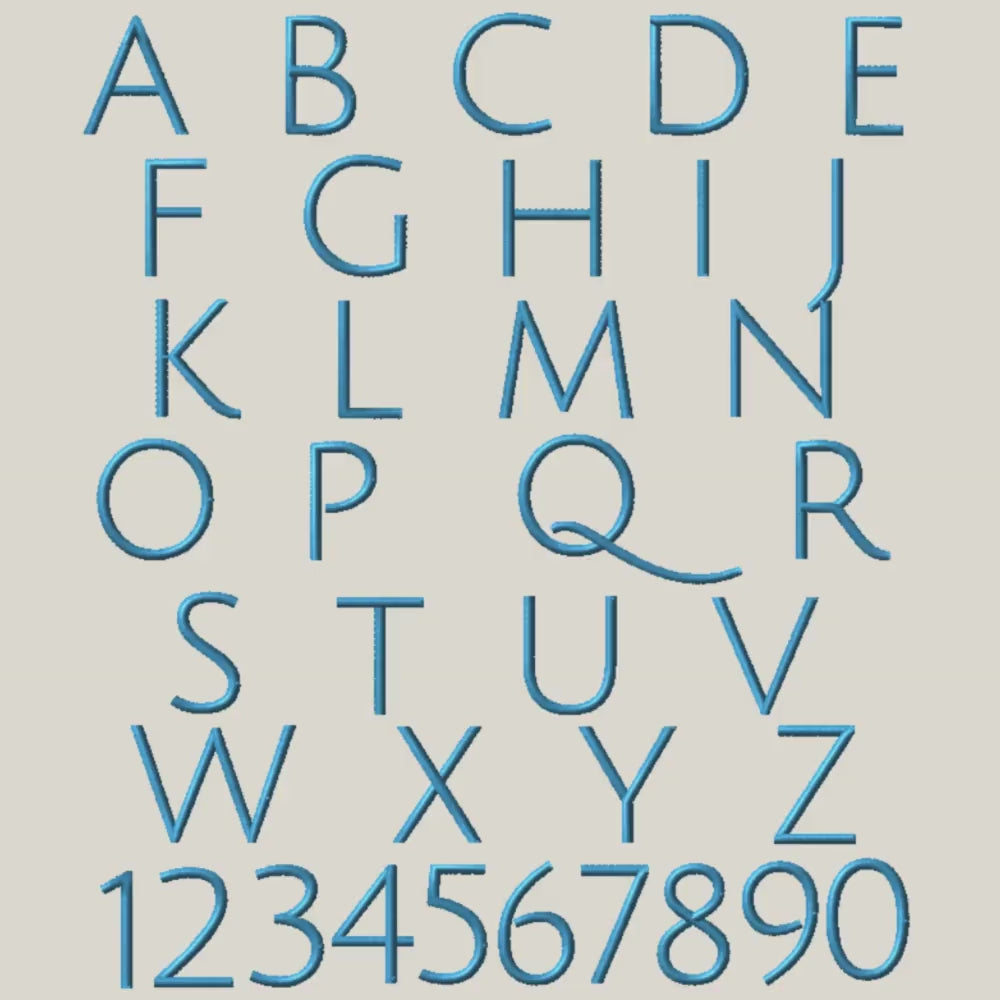 Native Bx Embroidery Font, Coastal Hug BX Script, 13-125mm V3 Pro
