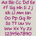 Bx Embroidery Font, Coastal Hug Native Bx, 0.5–5 In. Scalable Set