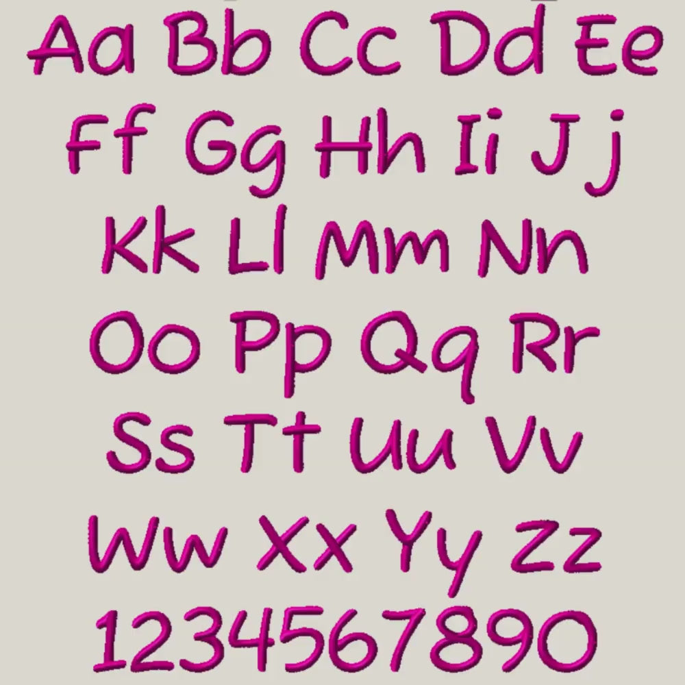 Bx Embroidery Font, Coastal Hug Native Bx, 0.5–5 In. Scalable Set