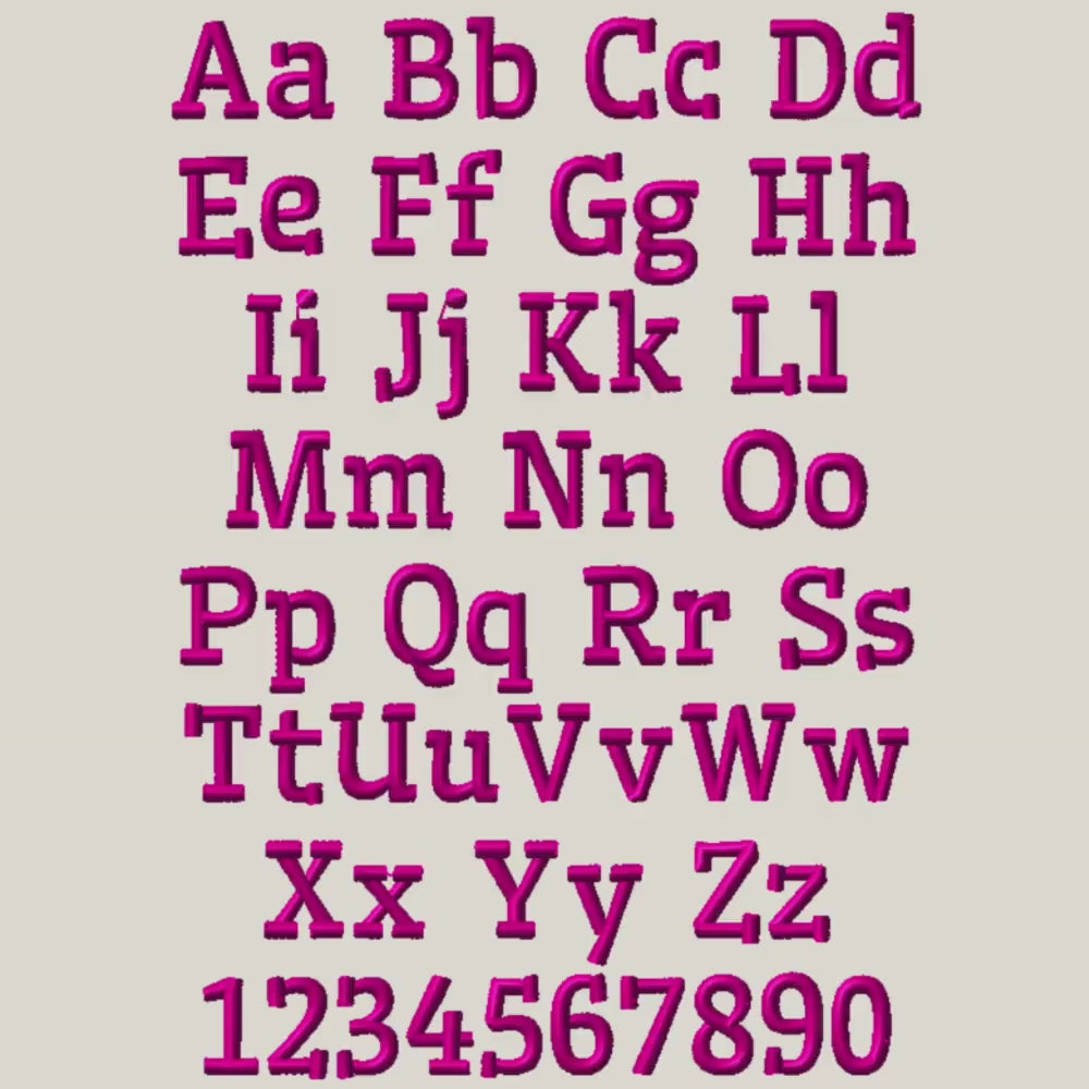 BX Embroidery Font, Coastal Hug Native BX Font, 13mm–125mm Resize