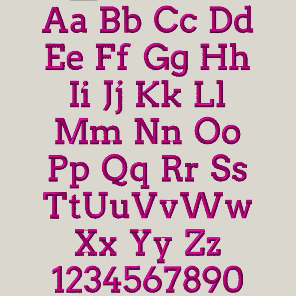 BX Embroidery Font, Coastal Hug Native, 13mm-125mm, EditableProHD