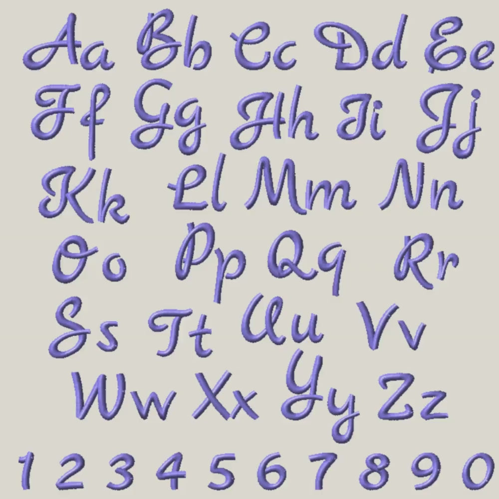 BX Embroidery Font, Coastal Hug Native BX, 0.5"–5" Letters Stitch