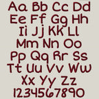 BX Embroidery Font, Coastal Hug Native BX, 13–125mm Scalable Edit