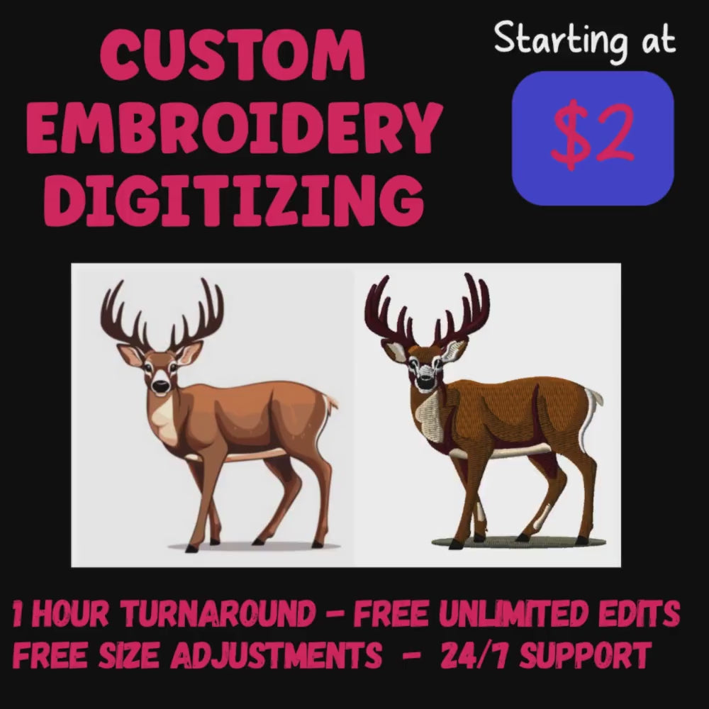 Custom Embroidery Digitizing, Logo & Patch Vector File For Apparel