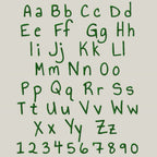 native bx font' Coastal Hug BX Embroidery Font, 13-125mm Scalable.