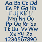 BX Embroidery Font, Coastal Hug Native BX, 13mm-125mm, Uppercase.