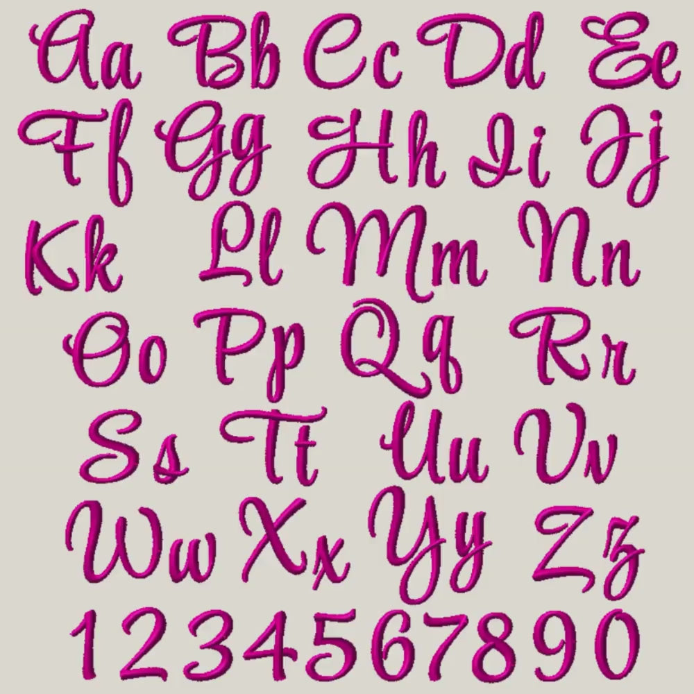 Native BX Embroidery Font, Happy Tangle BX Embrilliance 13-125mm,